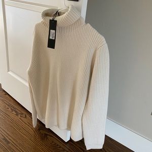 Jenni Kayne Ivory Cashmere Turtleneck Sweater